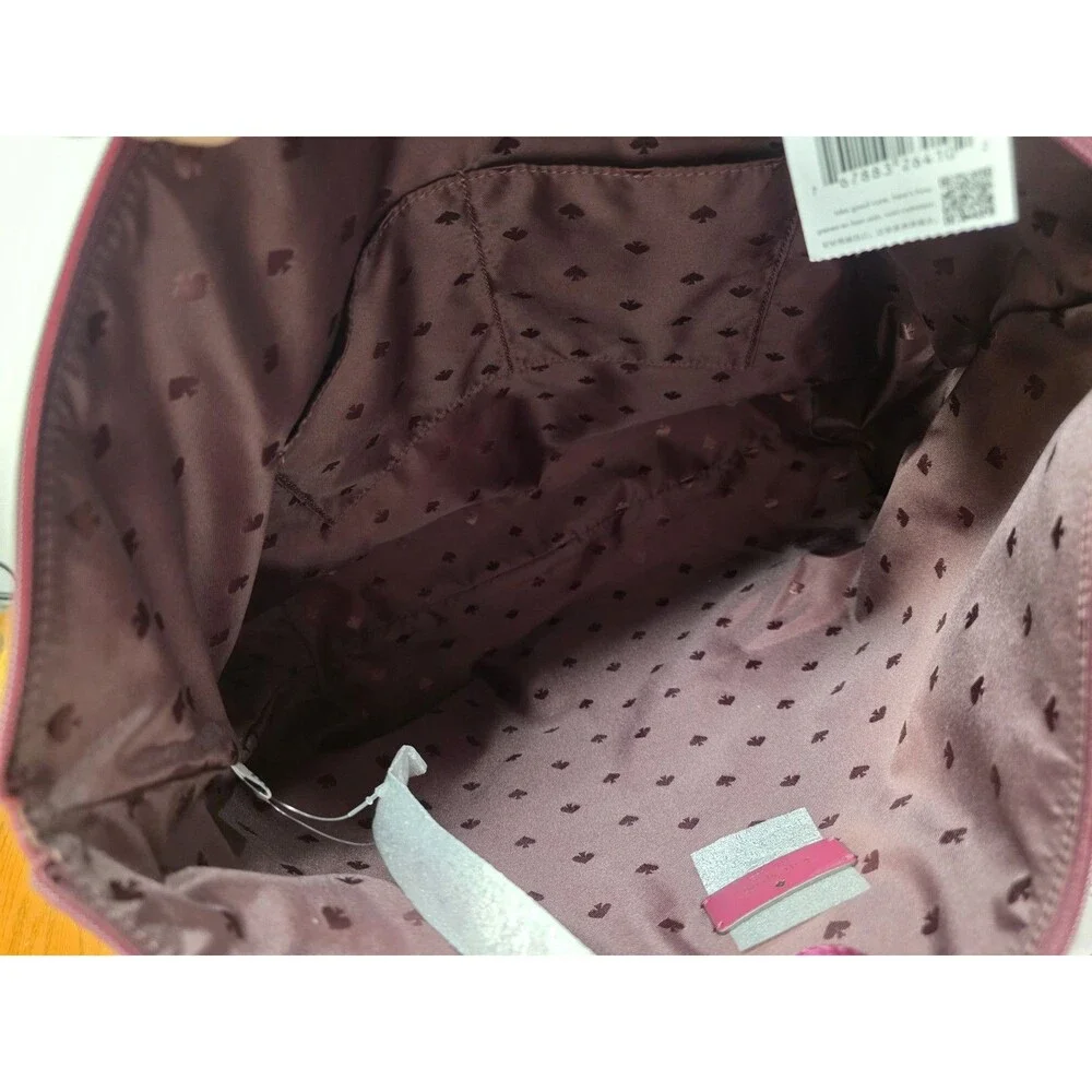 Kate Spade New York The Little Bett Nylon Tote With Pouch New Blackberry