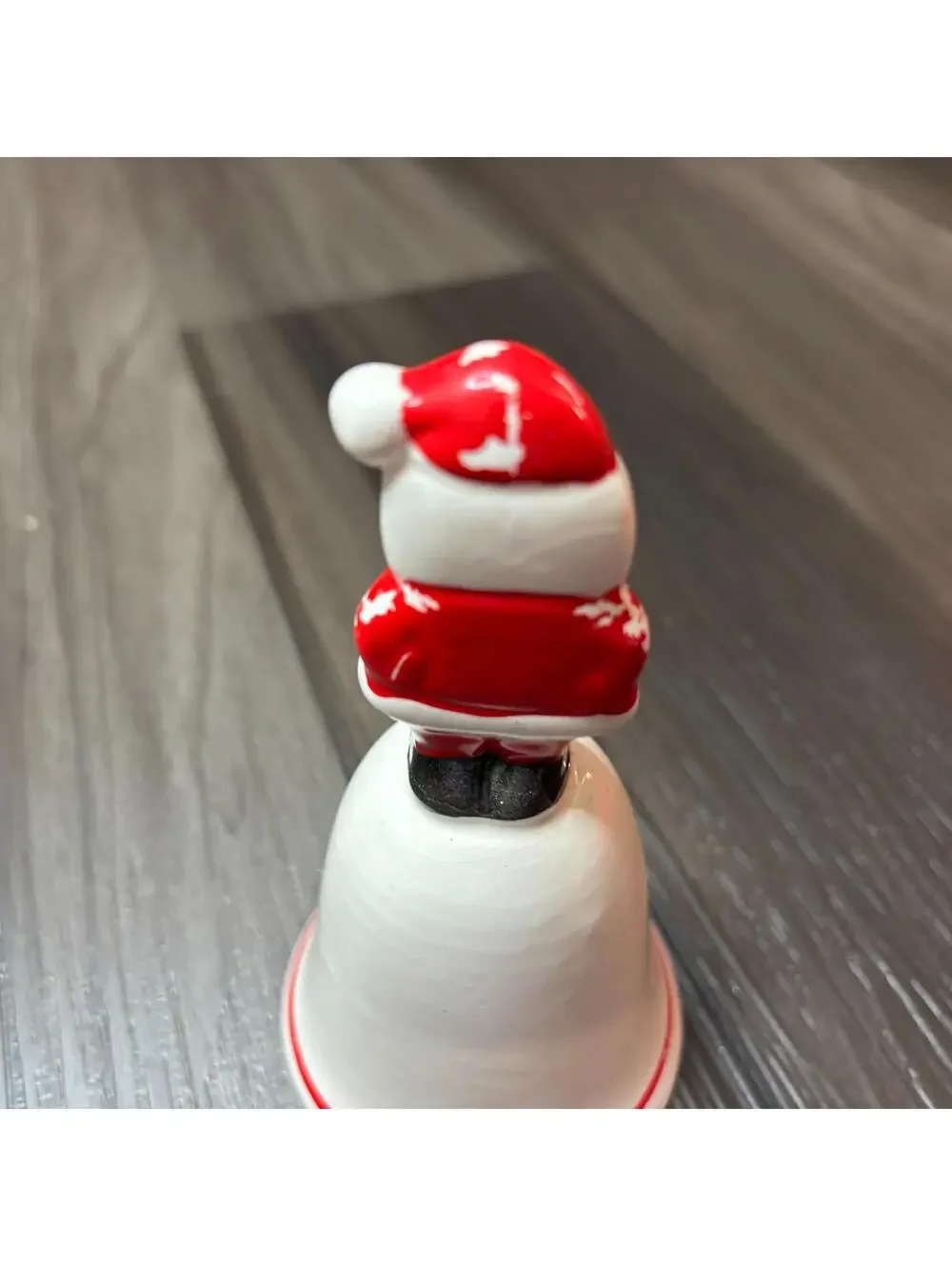 Vintage Holiday Boutique Christmas Ceramic Santa Bell 5
