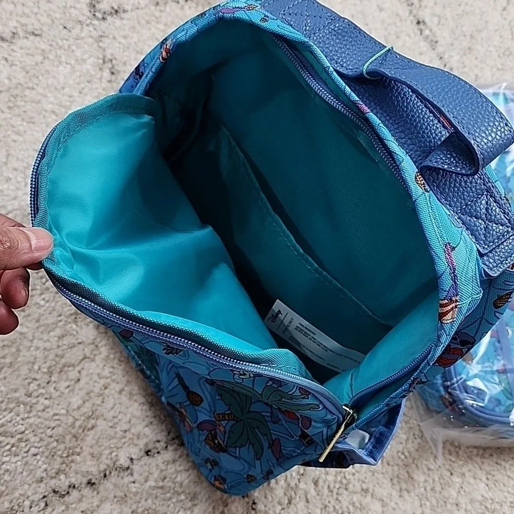 NEW Posh Peanut Small Backpack & Lunchbox Set Kids OS Blue Disney Stitch NWT