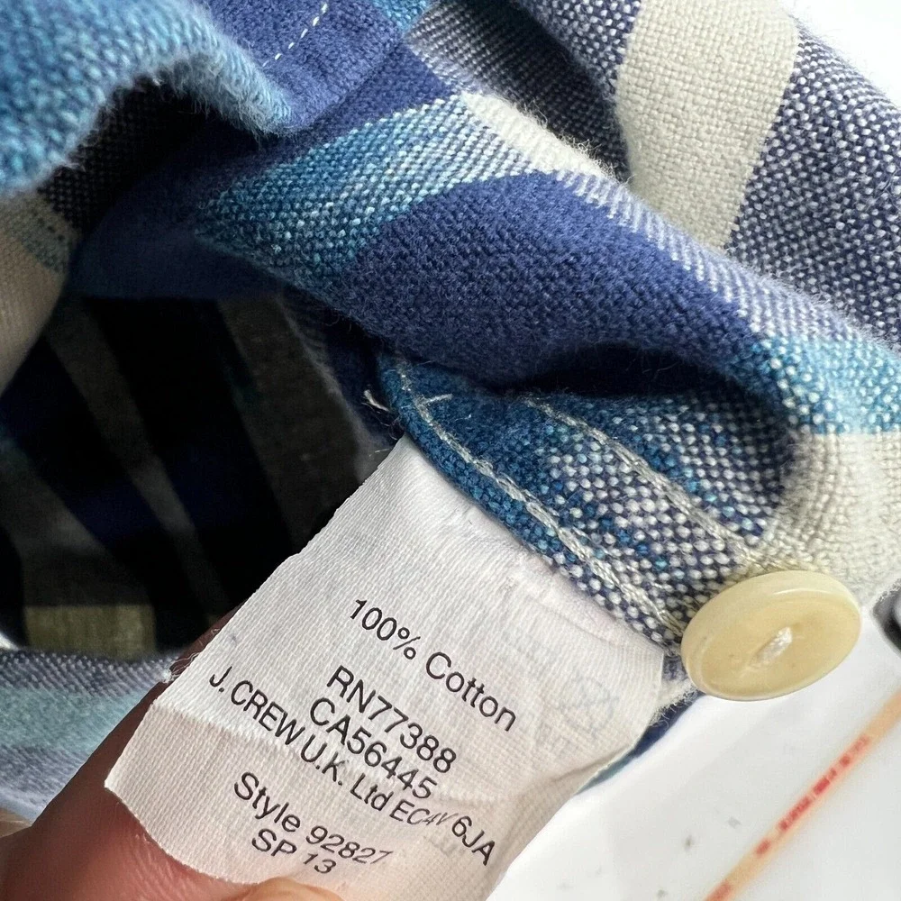 J. Crew blue back machine