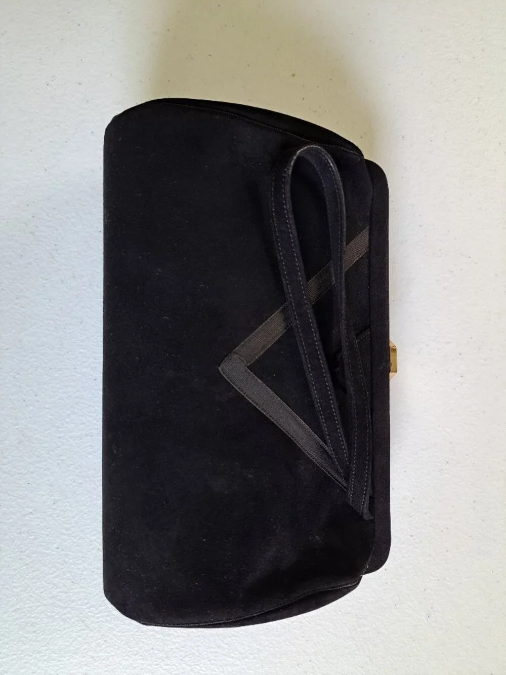 Vintage Guild House Boston Black Velvet Evening Bag (1950s–60s)