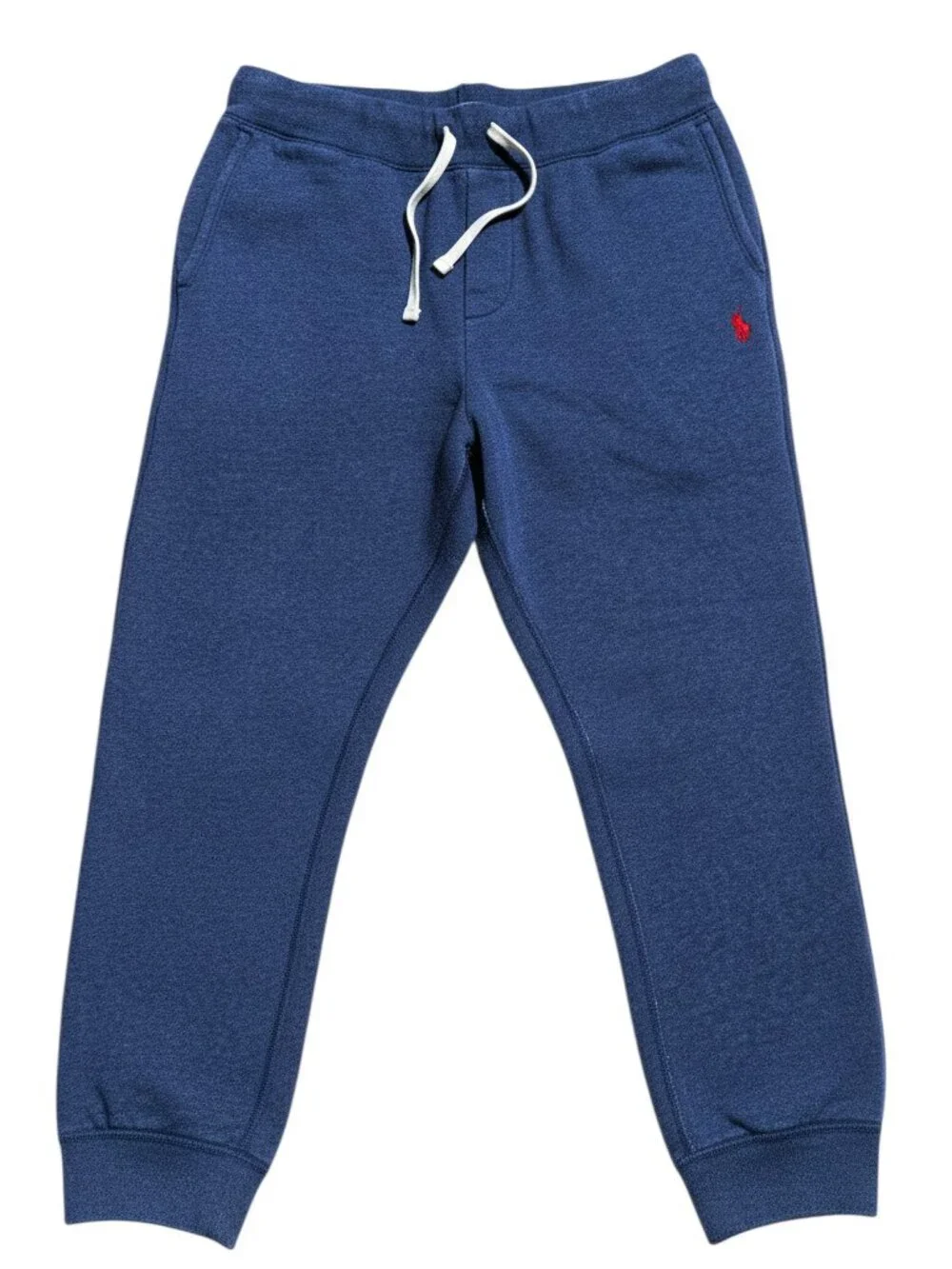 Polo Ralph Lauren Blue Fleece Sweatpants Joggers Unisex Size Medium