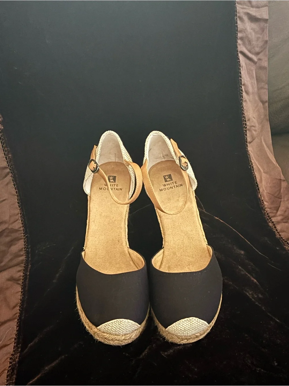 White Mountain espadrille wedges