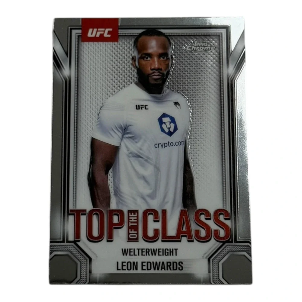 2024 Topps Chrome UFC Leon‎ Edwards Top of the Class TTC-9 Welterweight Card