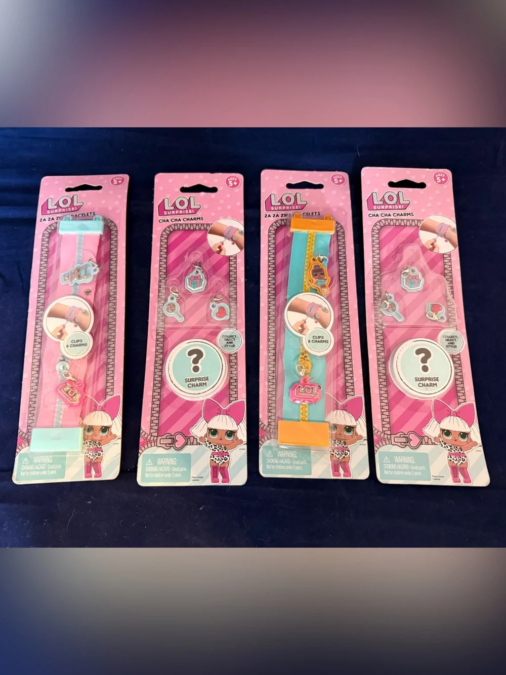 L.O.L. Surprise! Charm Bracelet Pack - Pink, Aqua & Yellow Accents