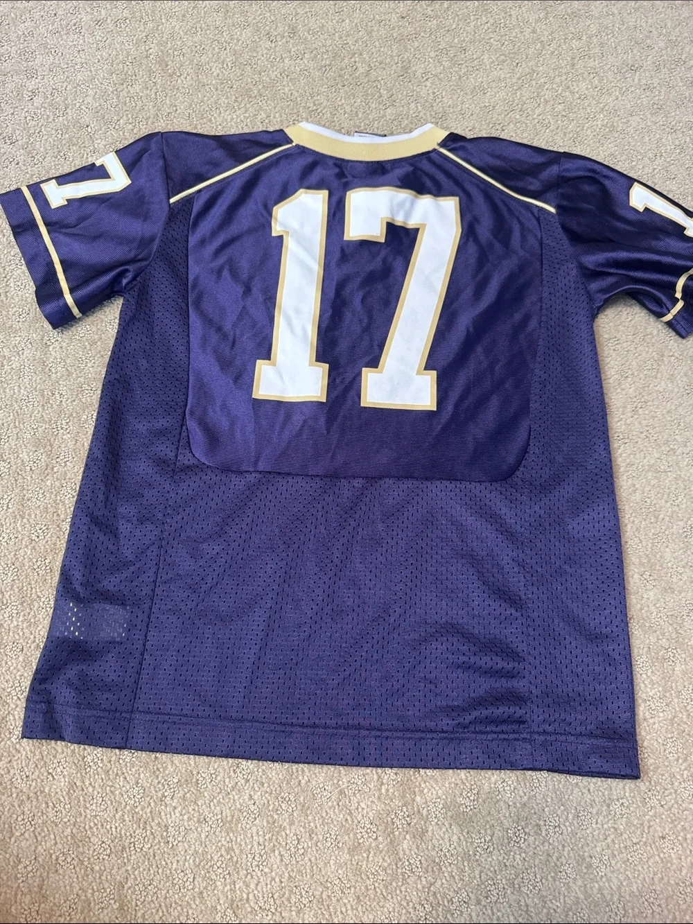 Washington Huskies Nike Purple & Gold #17 Boy’s Football Jersey