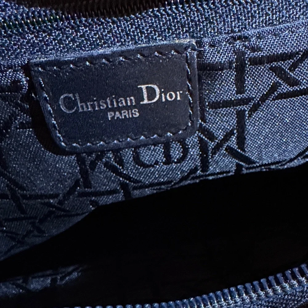 Christian Dior Lady Dior Leopard Large Satchel w/Crossbody Strap