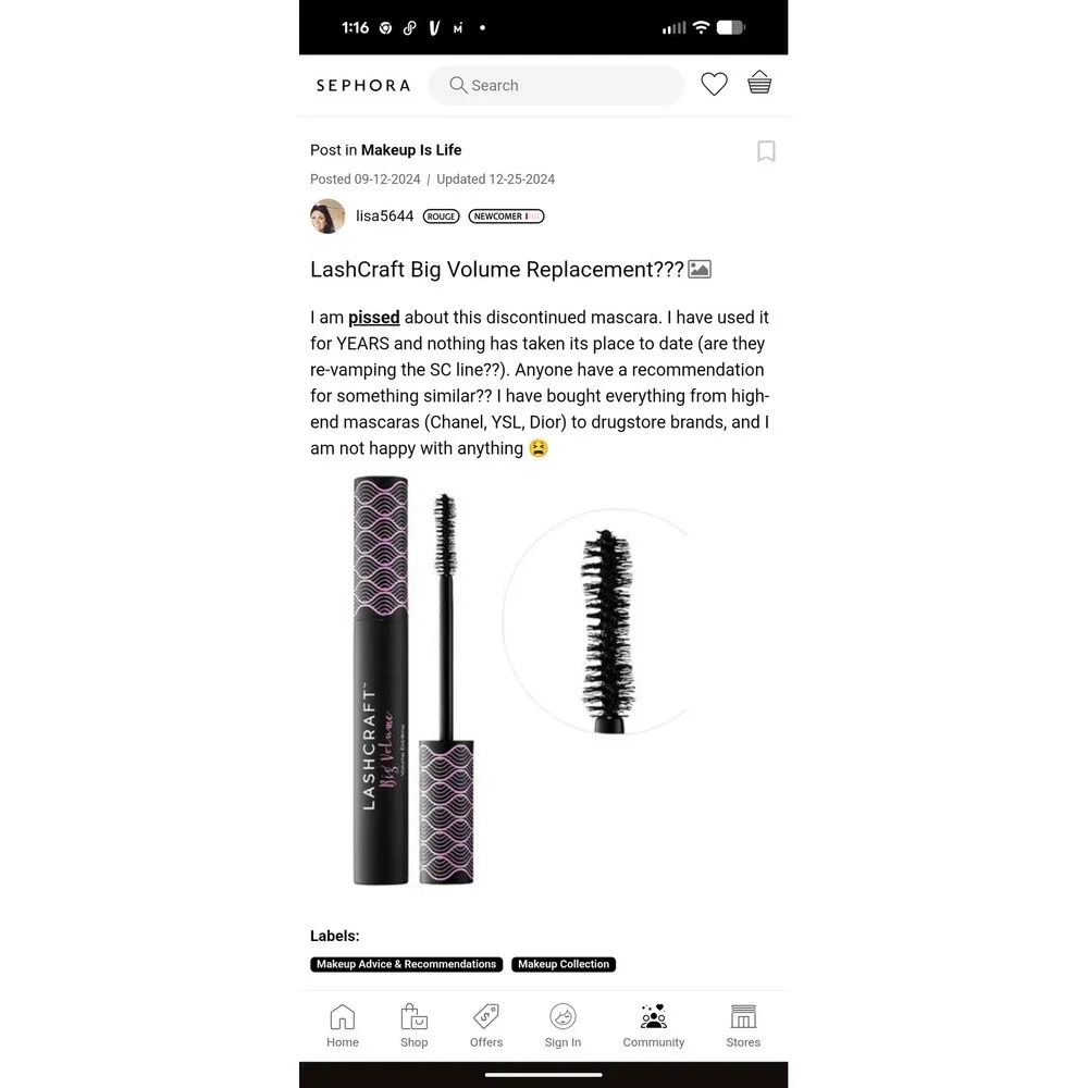 Sephora Collection sephora lashcraft