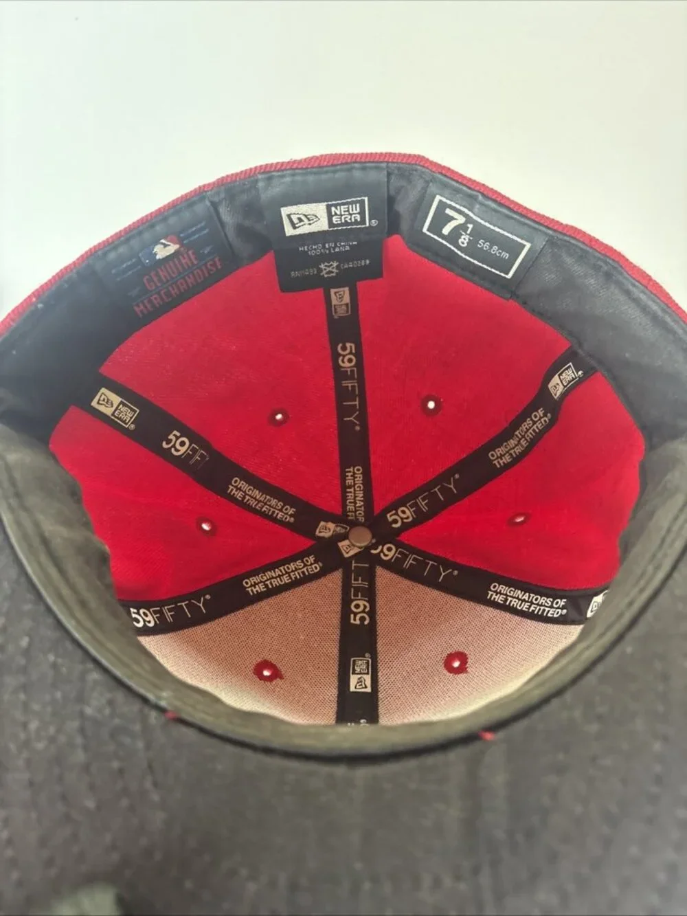 Washington Nationals Red Snapback Hat New Era 9FIFTY Flat Brim MLB Cap 7 1/8