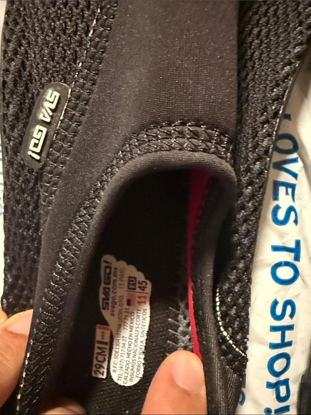 Skechers slip design