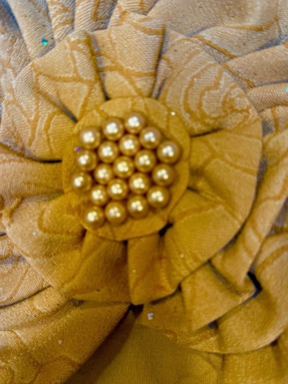 N/A sparkles turban hat