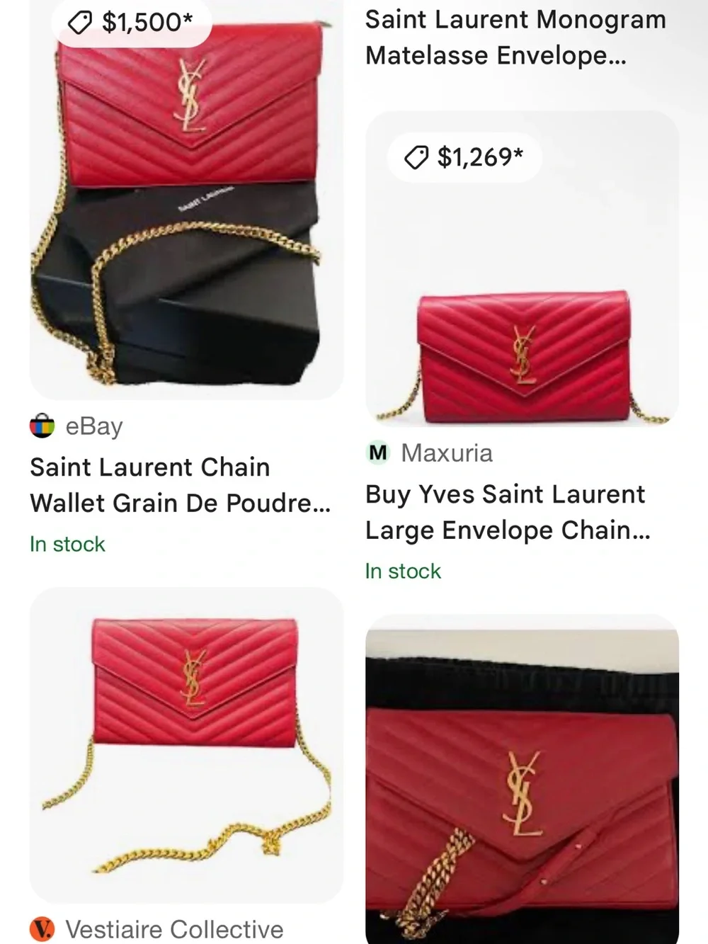 Yves Saint Laurent pre loved