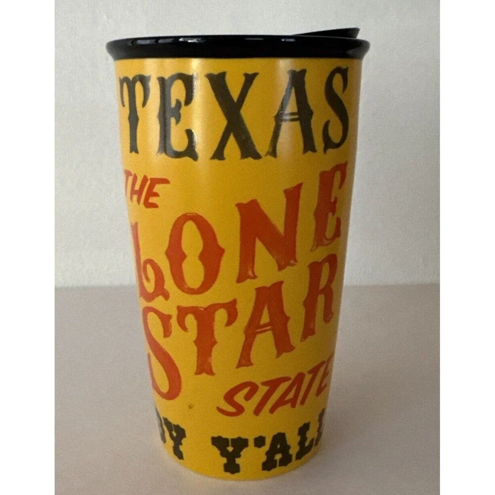 Starbucks Texas Lone Star State Ceramic Travel Mug