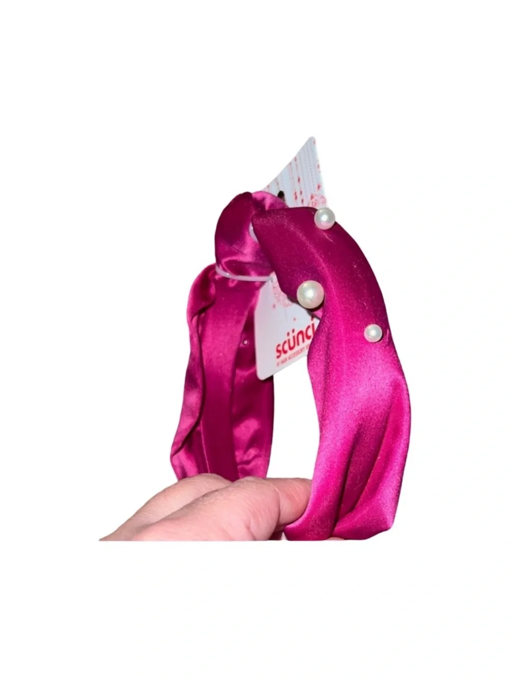 scunci satin knotted