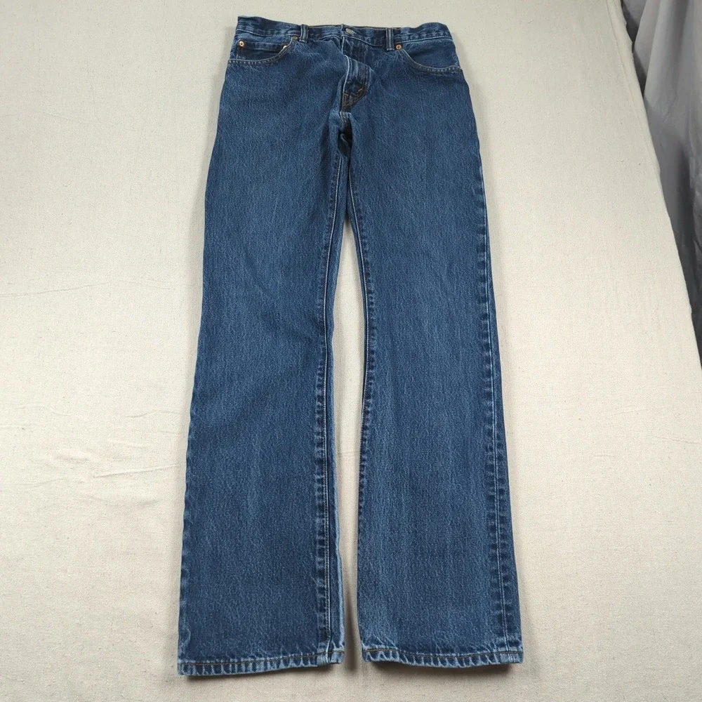 Levis Jeans Mens 32x34 Black 517 Boot Cut Western Cowboy Casual American Classic