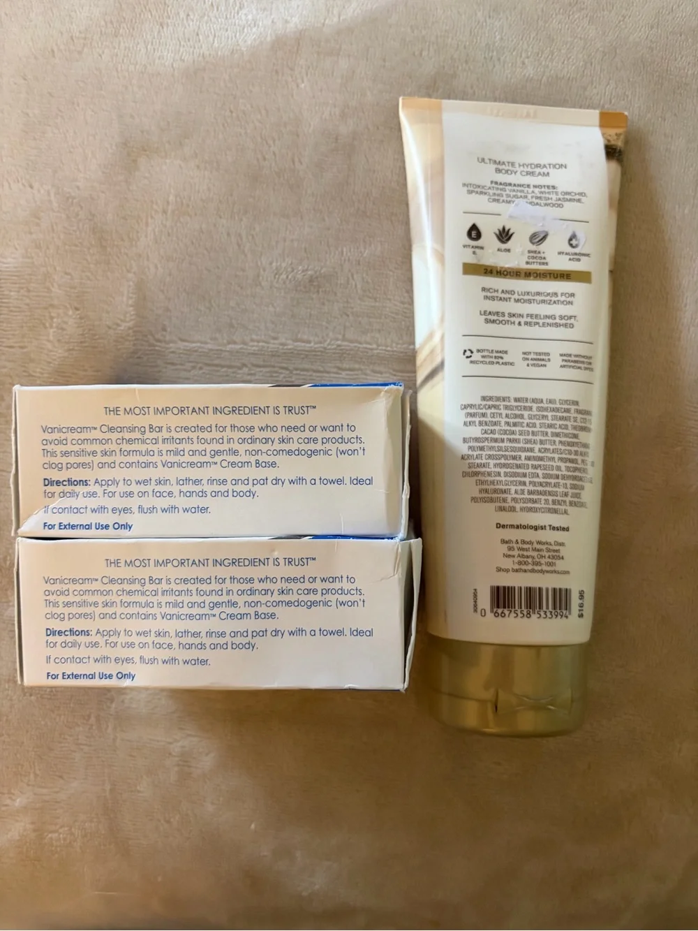Vanicream/Bath & Body Works new unused