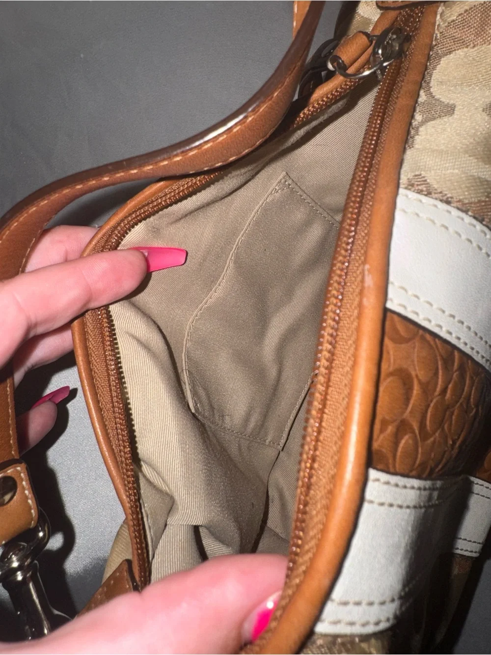 Coach genuine brown