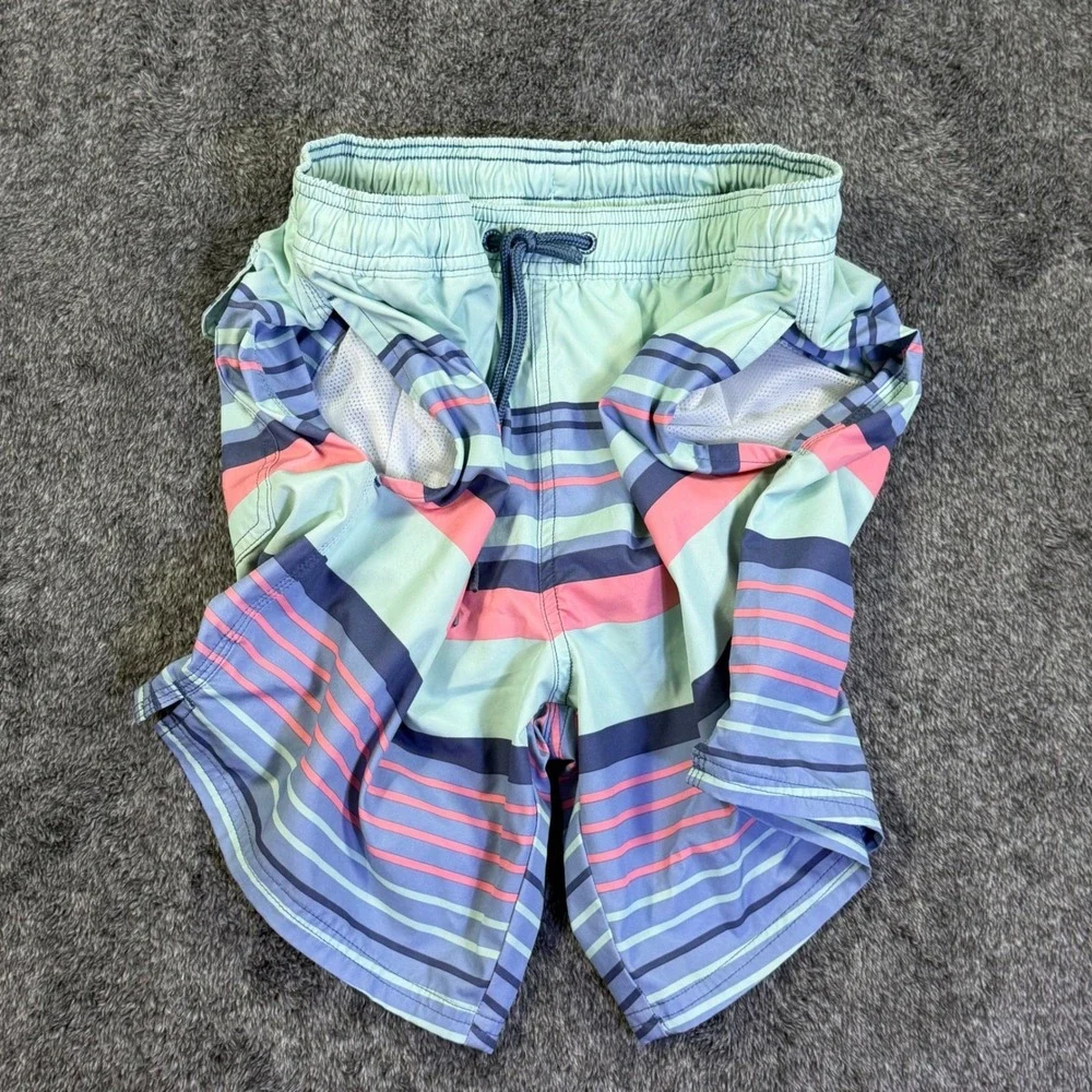 Vineyard Vines Shorts Mens Chappy Striped Swim Trunks Blue Pink XS 1M001110‎