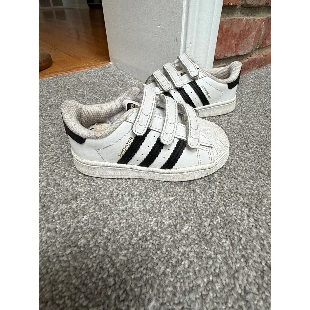 Adidas Originals Superstar Toddler Shoes White Black  Size 5.5K