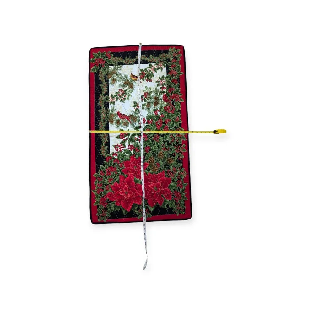 Handmade Timeless Treasures Nature's Holiday Quilted Wall Hanging 41.5