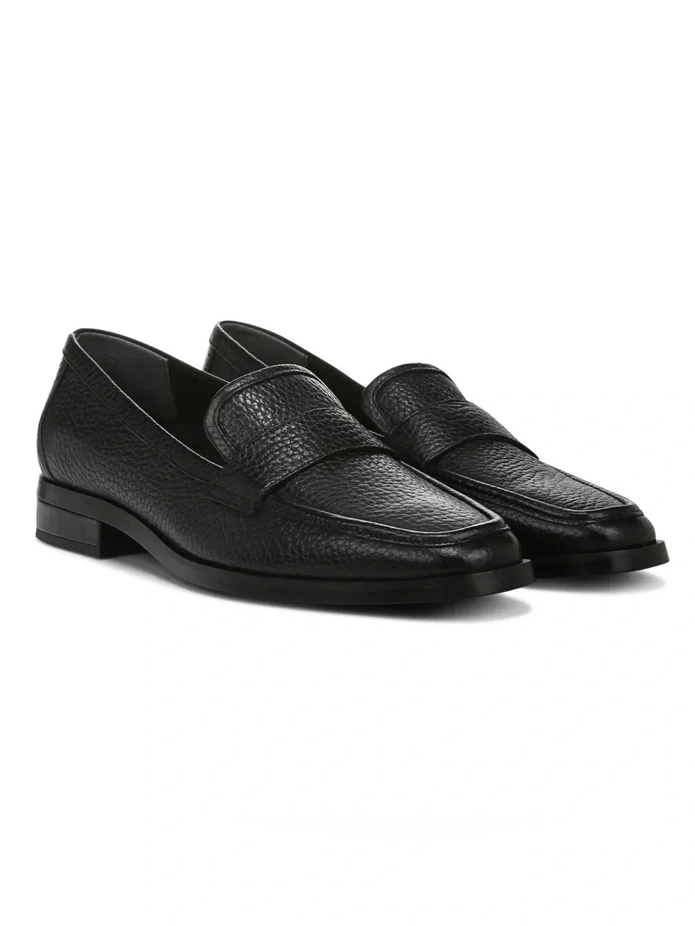 Vionic Black Pebbled Leather Sellah Loafer