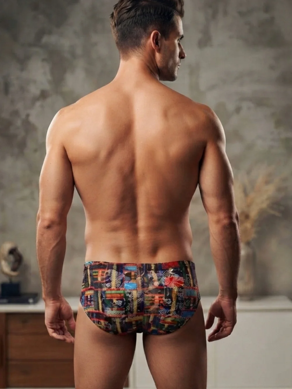 Cosabella Multicolor Abstract Print Men's Briefs