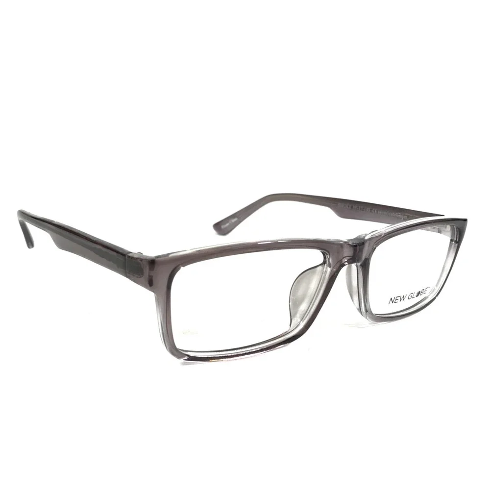 New Globe Eyeglasses Frames M434 SMOKE Gray Rectangle Full Rim 55-17-145