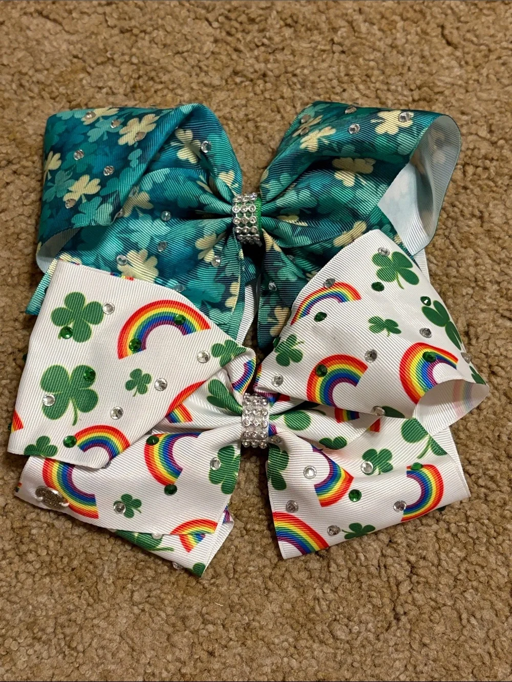 Set of 2 St Patricks Day Jojo Bows