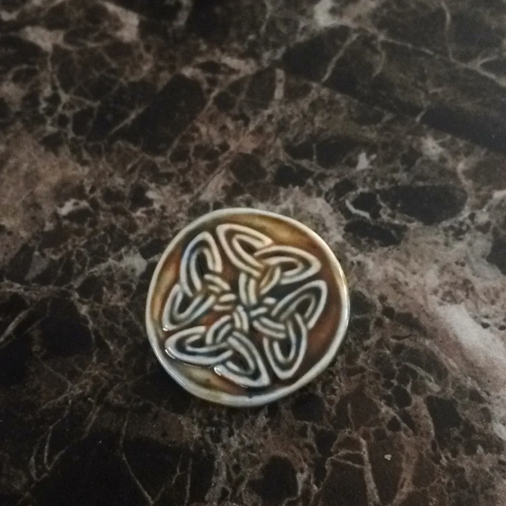 Awesome new ceramic brooch