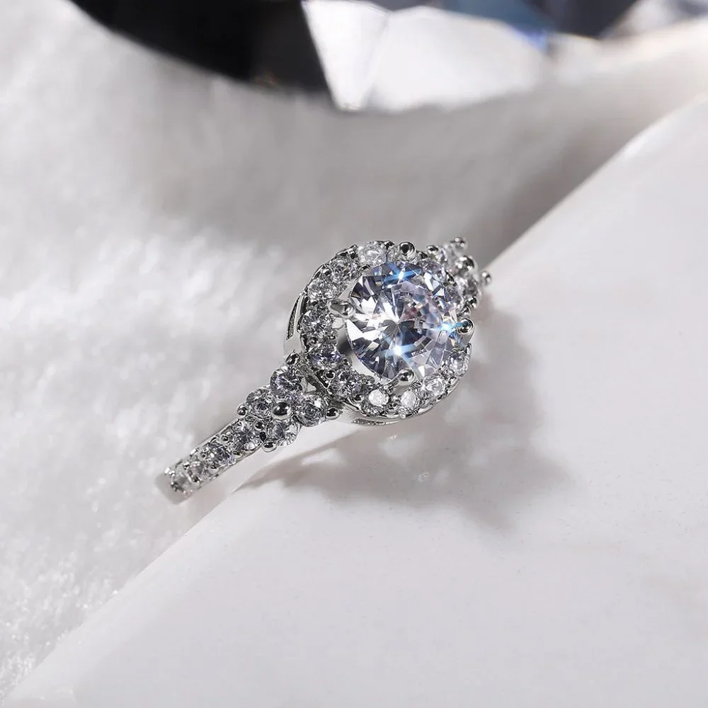 ❤️925 STERLING SILVER classic engagement