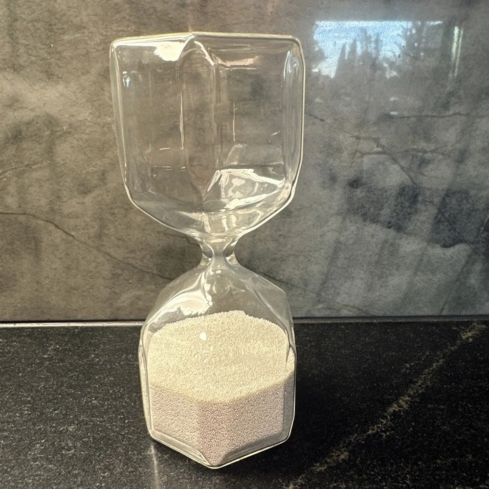 IKEA TILLSYN Hourglass Timer Pearl Color Beads 1.5 Min 90 Sec – 6.3