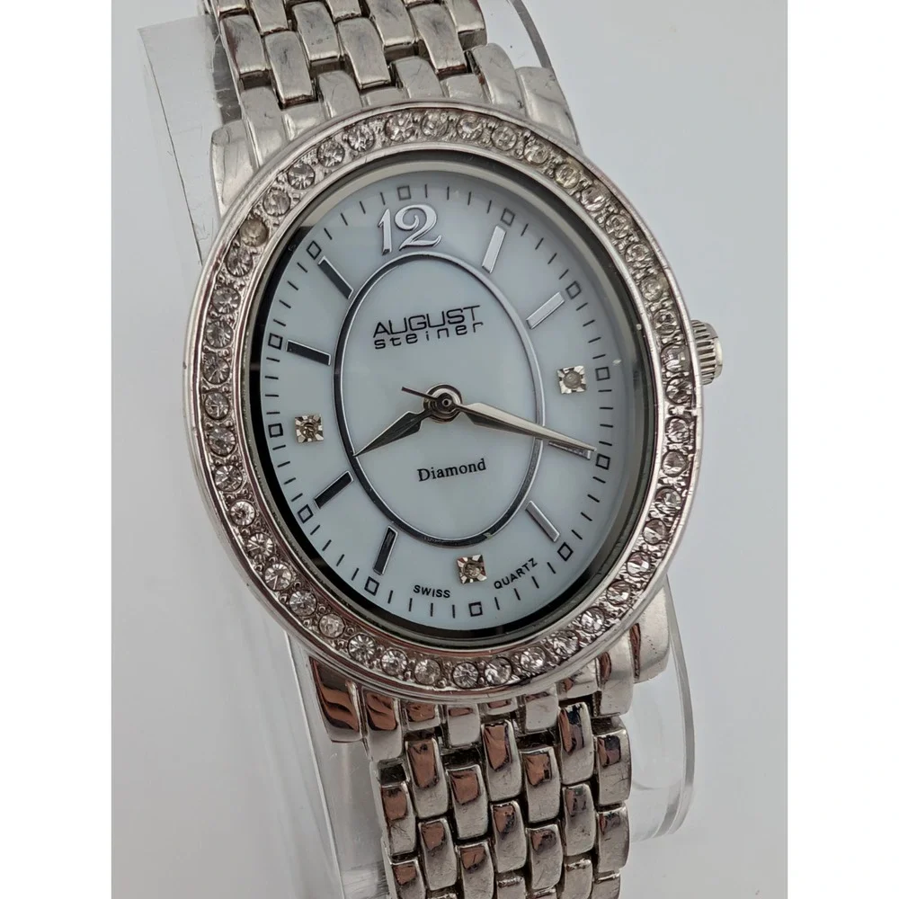 August Steiner Swiss Watch Wome 30mm Case MOP Dial‎ 6.25
