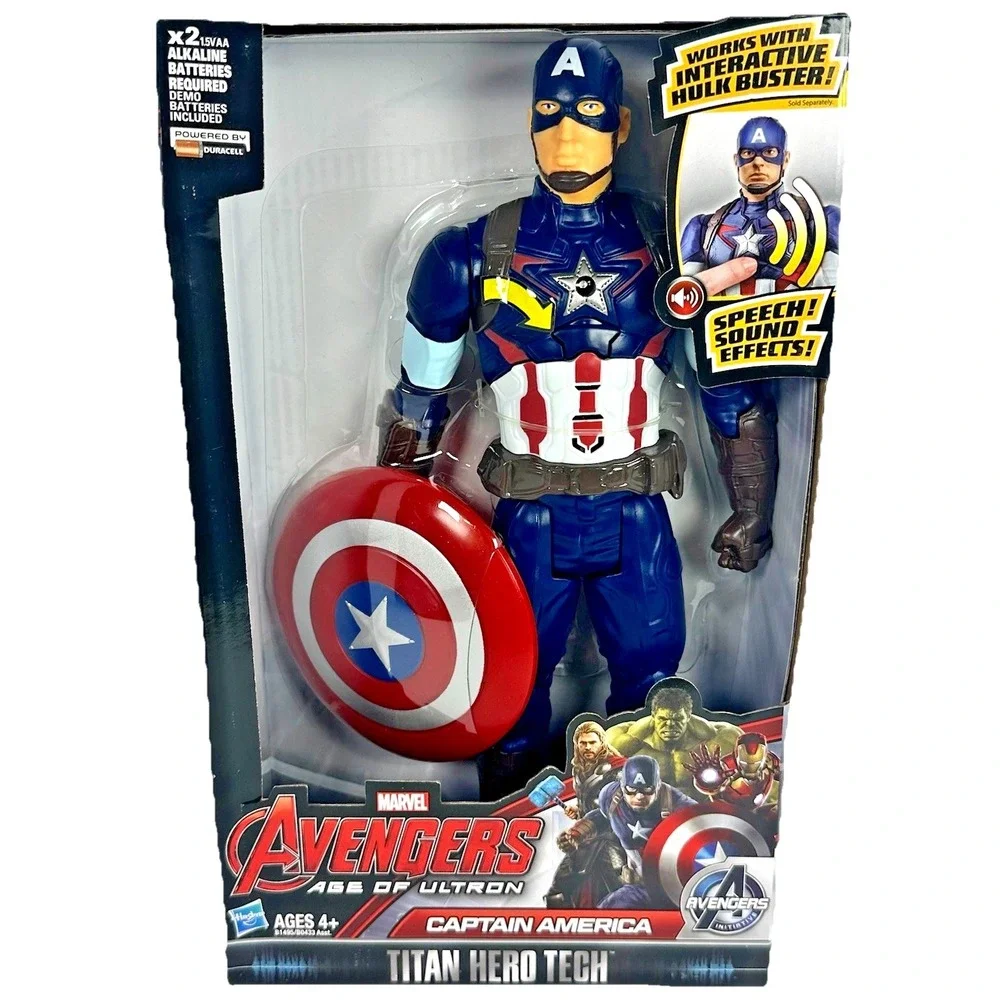 Marvel Avengers Age Of Ultron Captain America Titan Hero Tech Figure NIB Hasbro