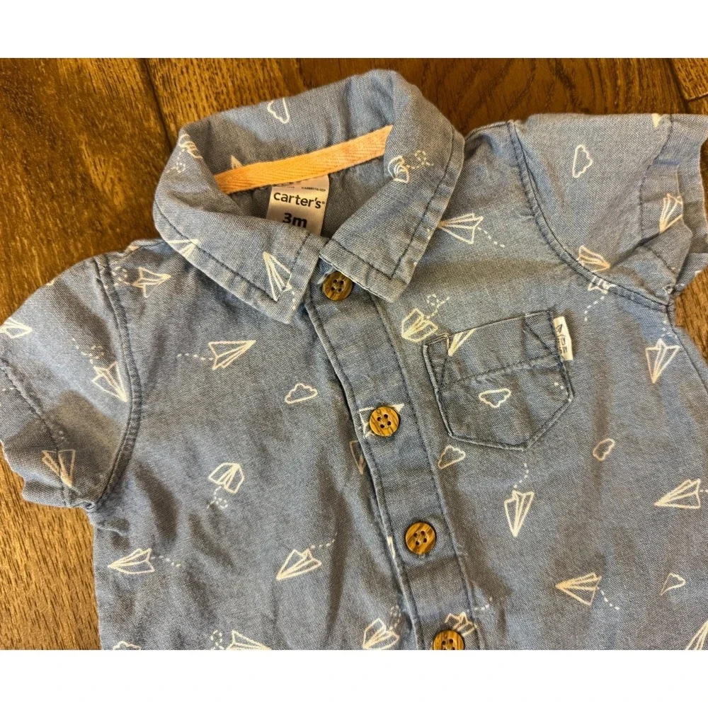 Carters Baby Boy 3 Months Summer Clothes‎ Bundle One Piece Outfits Lot Baseball