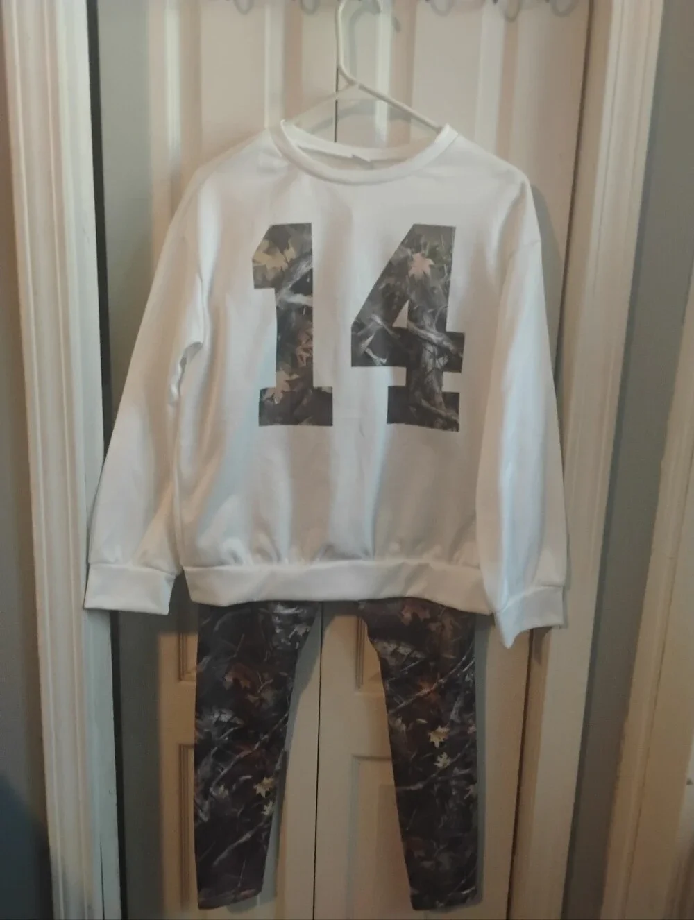 SHEIN Teen Girl 2-Piece Camo 