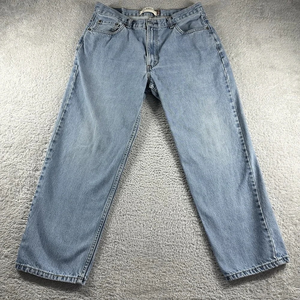 VINTAGE‎ Levi's 550 Jeans Mens 36x29 (Fits 32x27) Blue Light Wash Relaxed Fit