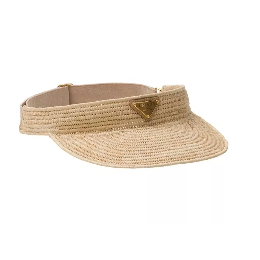 Prada straw visor