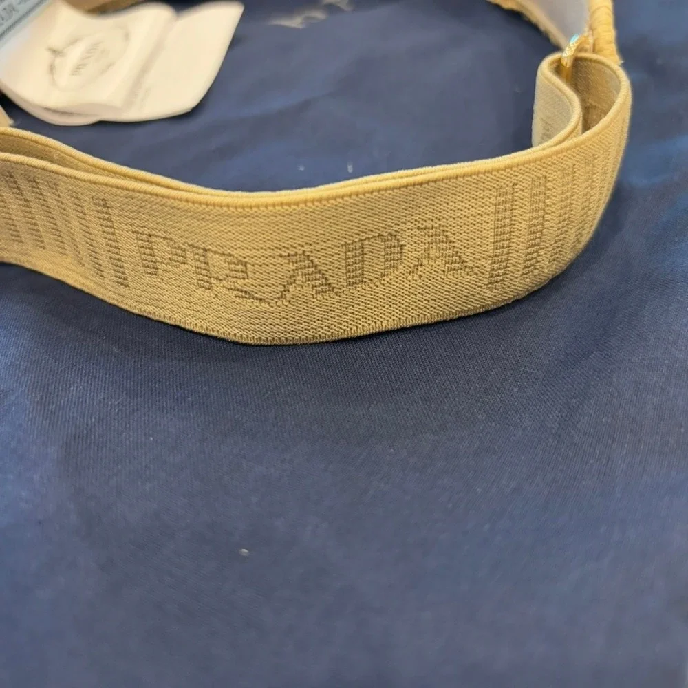 Prada straw visor