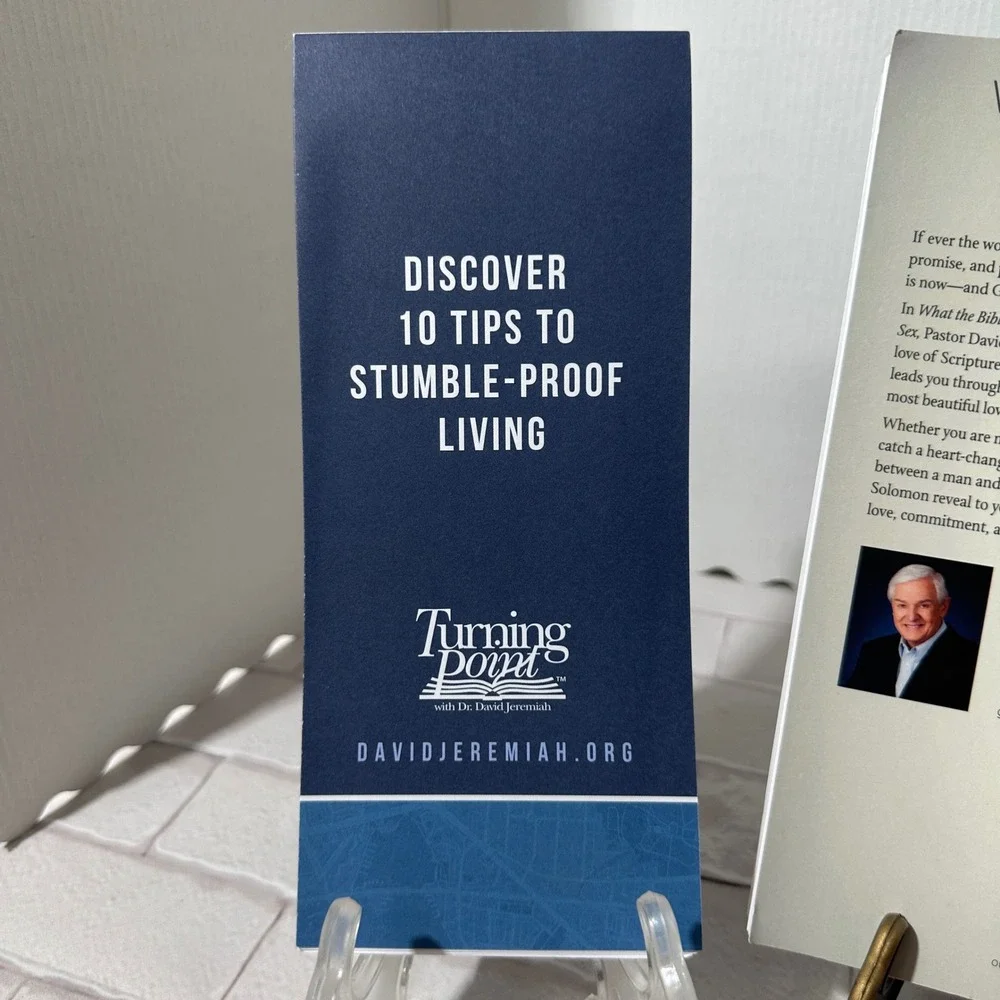 David Jeremiah Love Marriage & Sex Book, Map to Stumble Proof Living & Bookmark‎