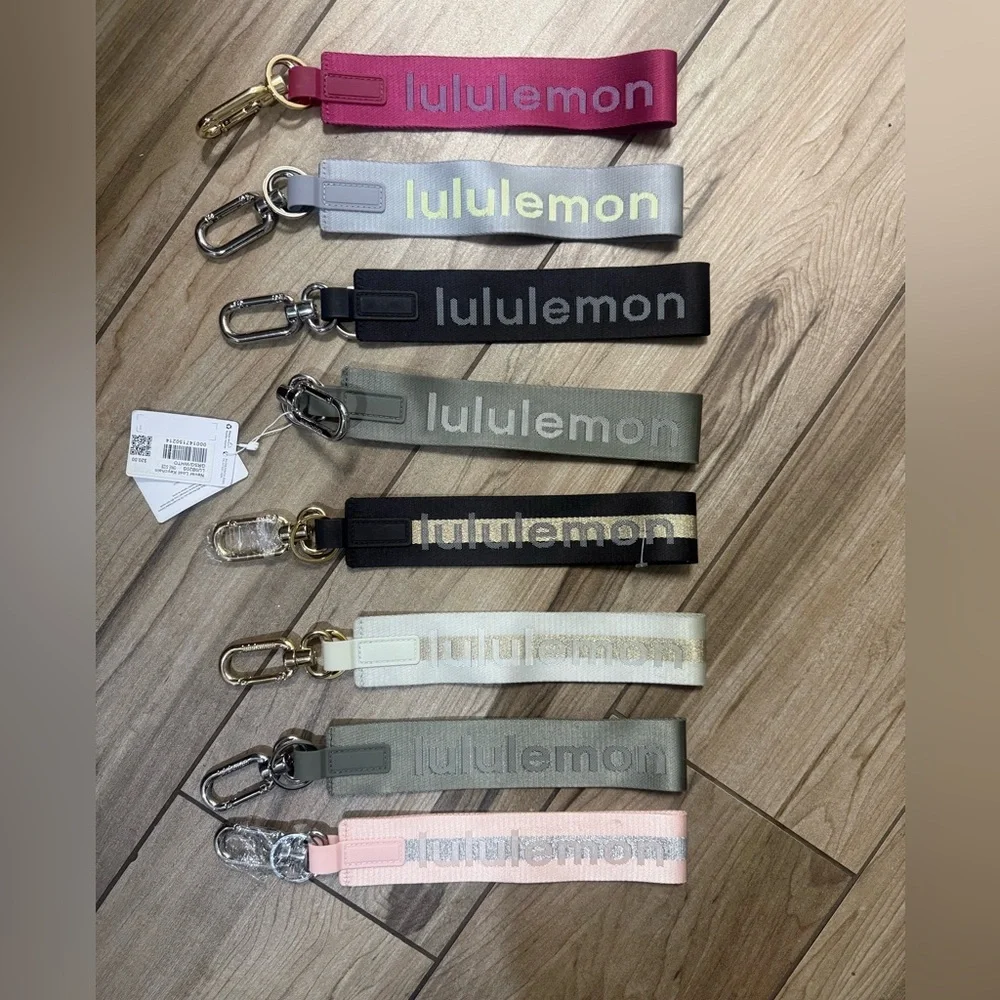 Lululemon‎ Never Lost Keychain- Raspberry Cream/Wine Berry NEW! RETIRED COLOR