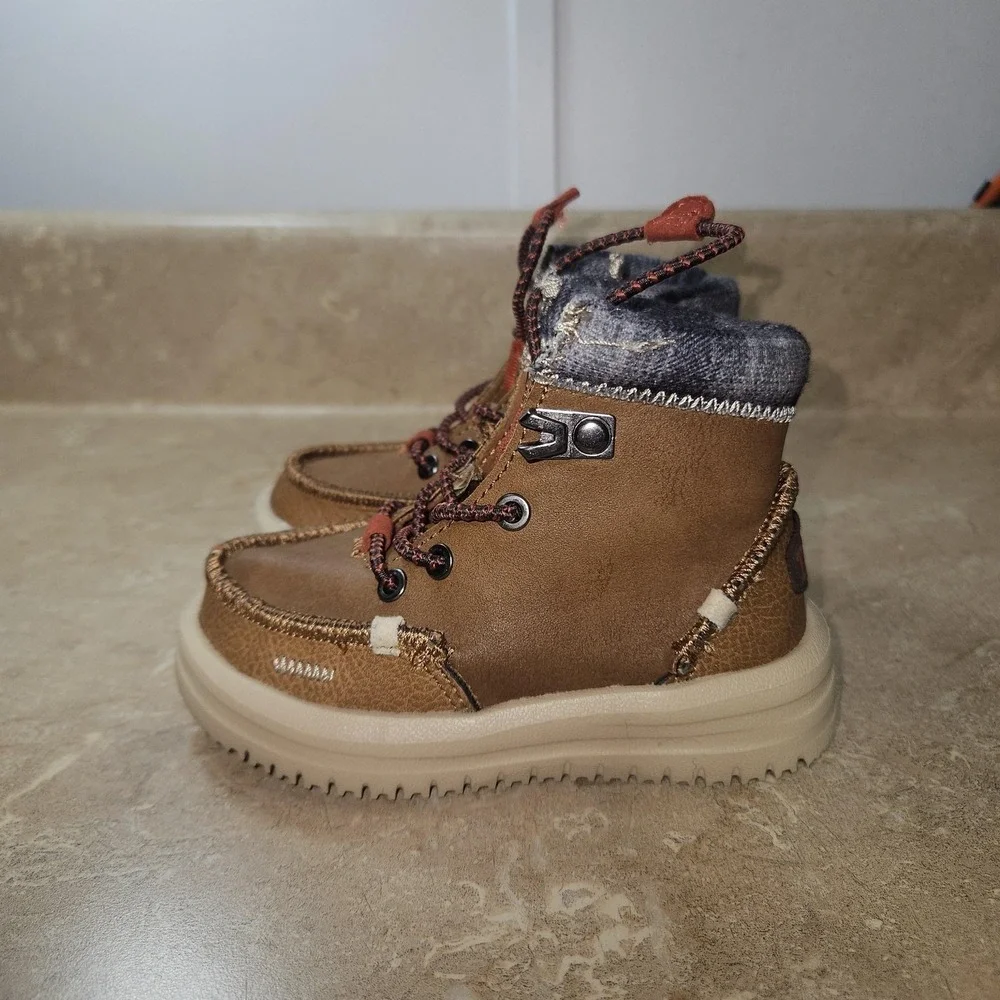 Hey Dude Boots Toddler Size 6 Brown Bradley T Classic‎ Bootie Walking Comfort