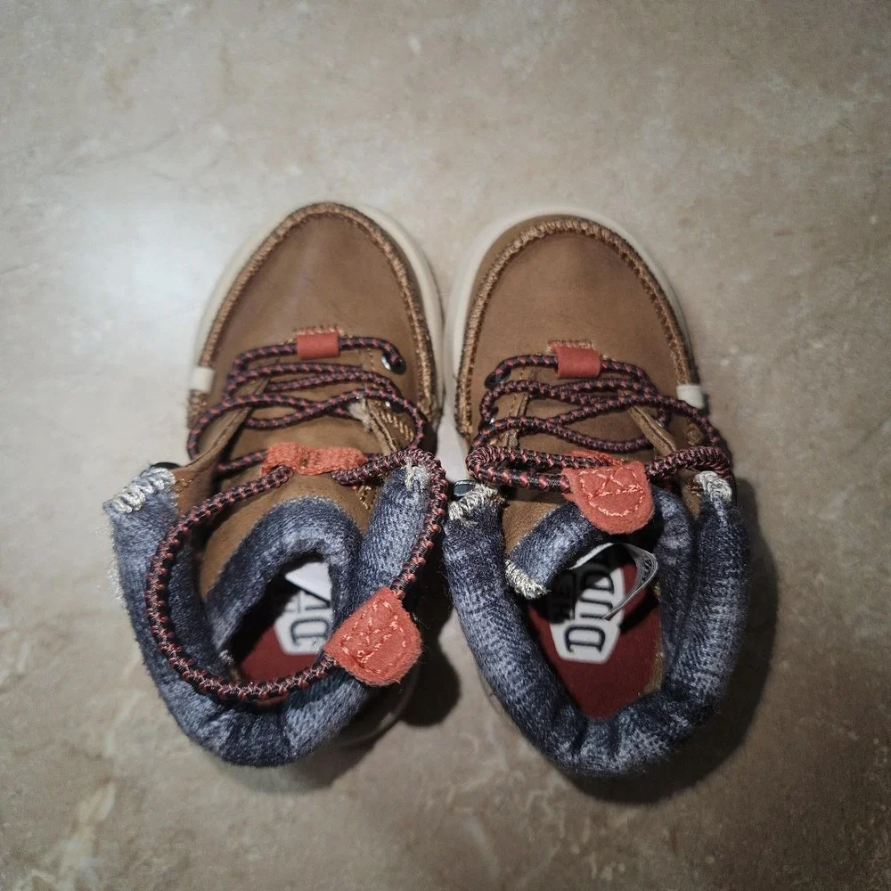 Hey Dude Boots Toddler Size 6 Brown Bradley T Classic‎ Bootie Walking Comfort