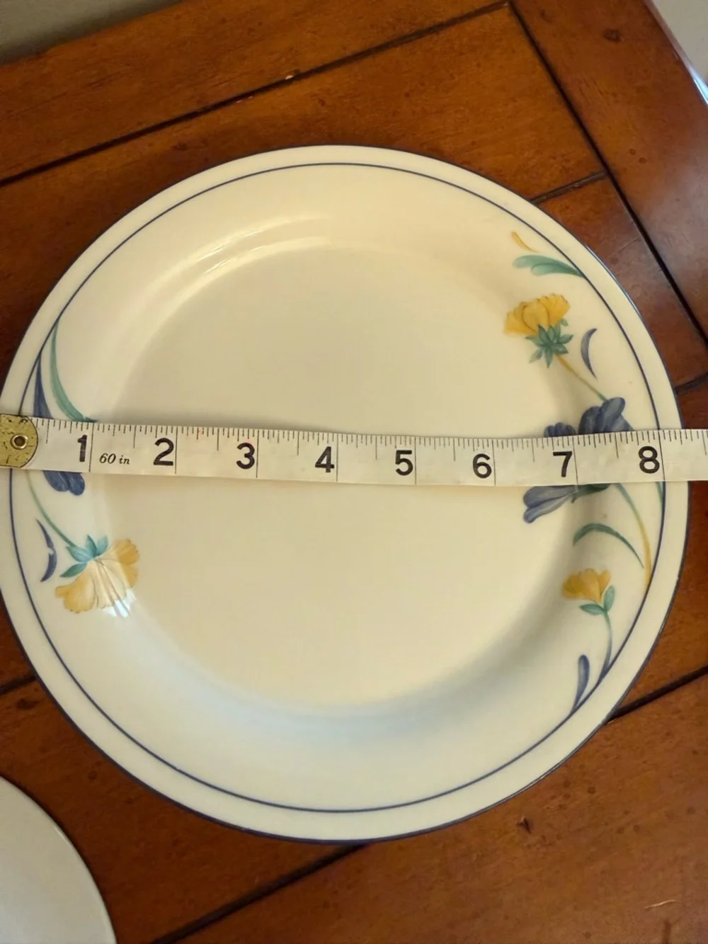 Buttercups on Blue and For the Blue by LENOX (1) Salad Plate and (4) Saucers