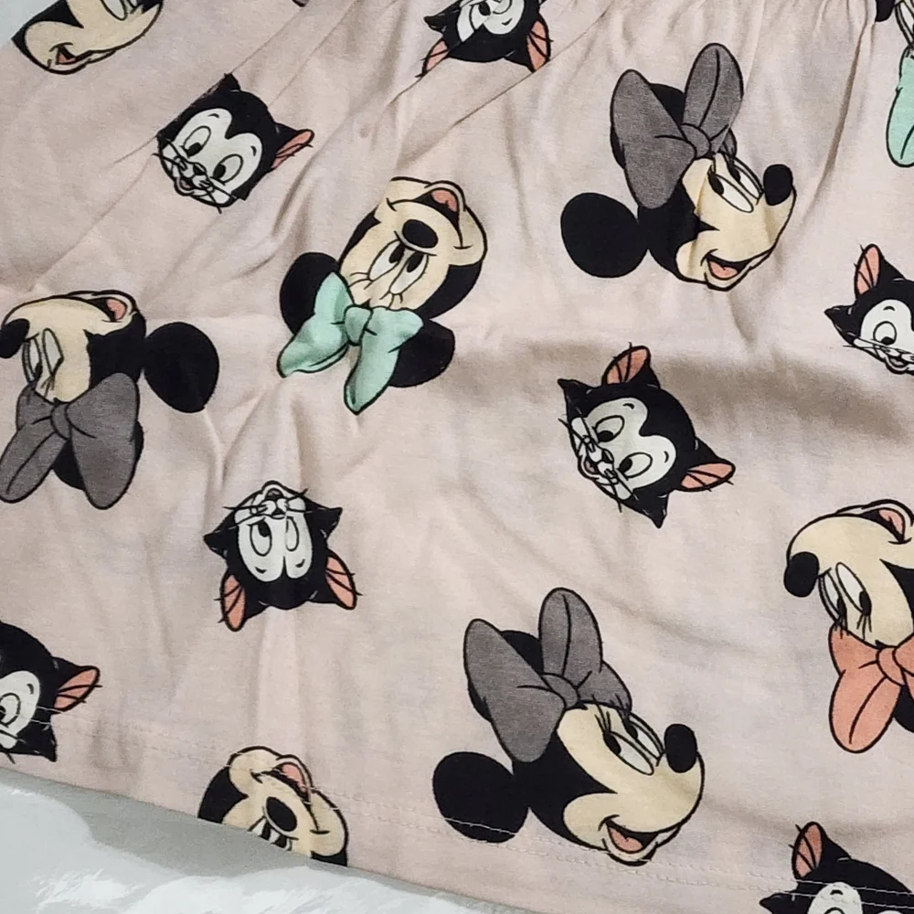 H&M Disney Girls Minnie Mouse & Figaro Printed Cotton Tank Top Dress Size 6x NEW