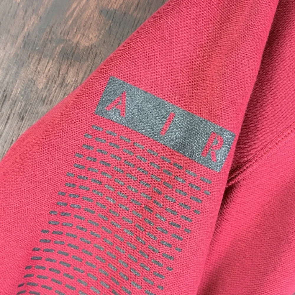 Nike Air Jordan 23 Sweatshirt‎ Full Zip Hoodie 853849-687 Red Bred Men's Medium