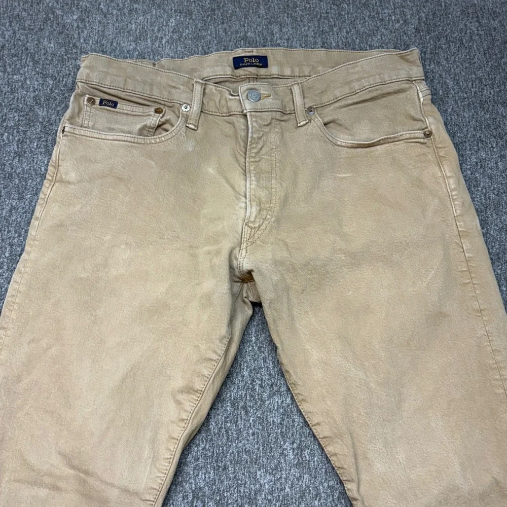 Polo Ralph Lauren‎ Mens Slim Fit Khaki Tan Twill 5-Pocket Pants 31x30.5