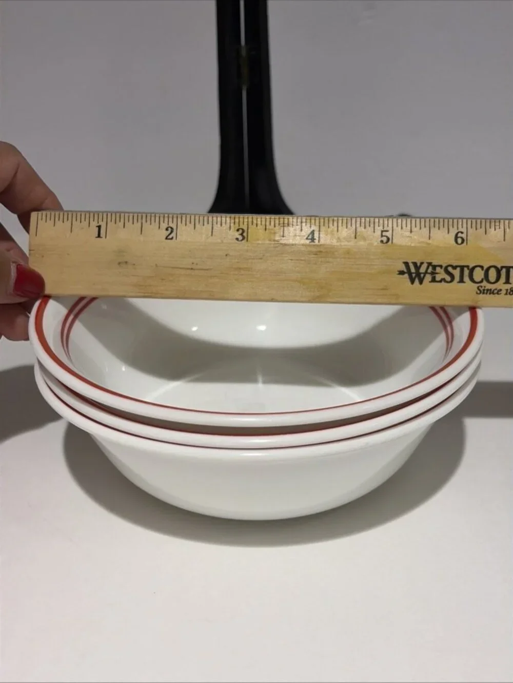 Corelle Classic Cafe Red Soup Cereal Bowls 6.25
