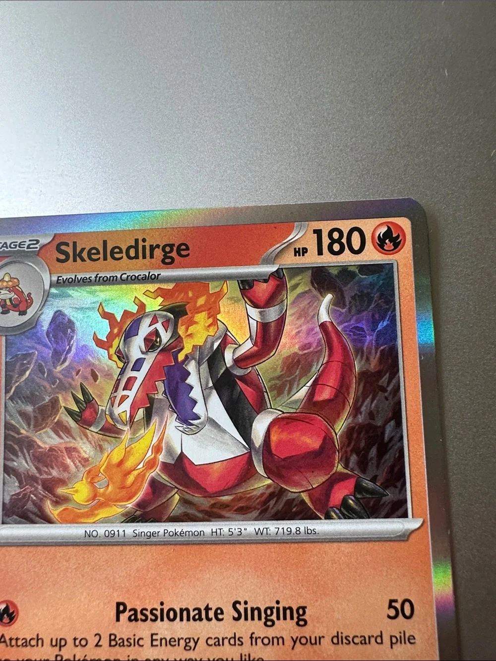 Skelederge Pokemon Holo Trading Card