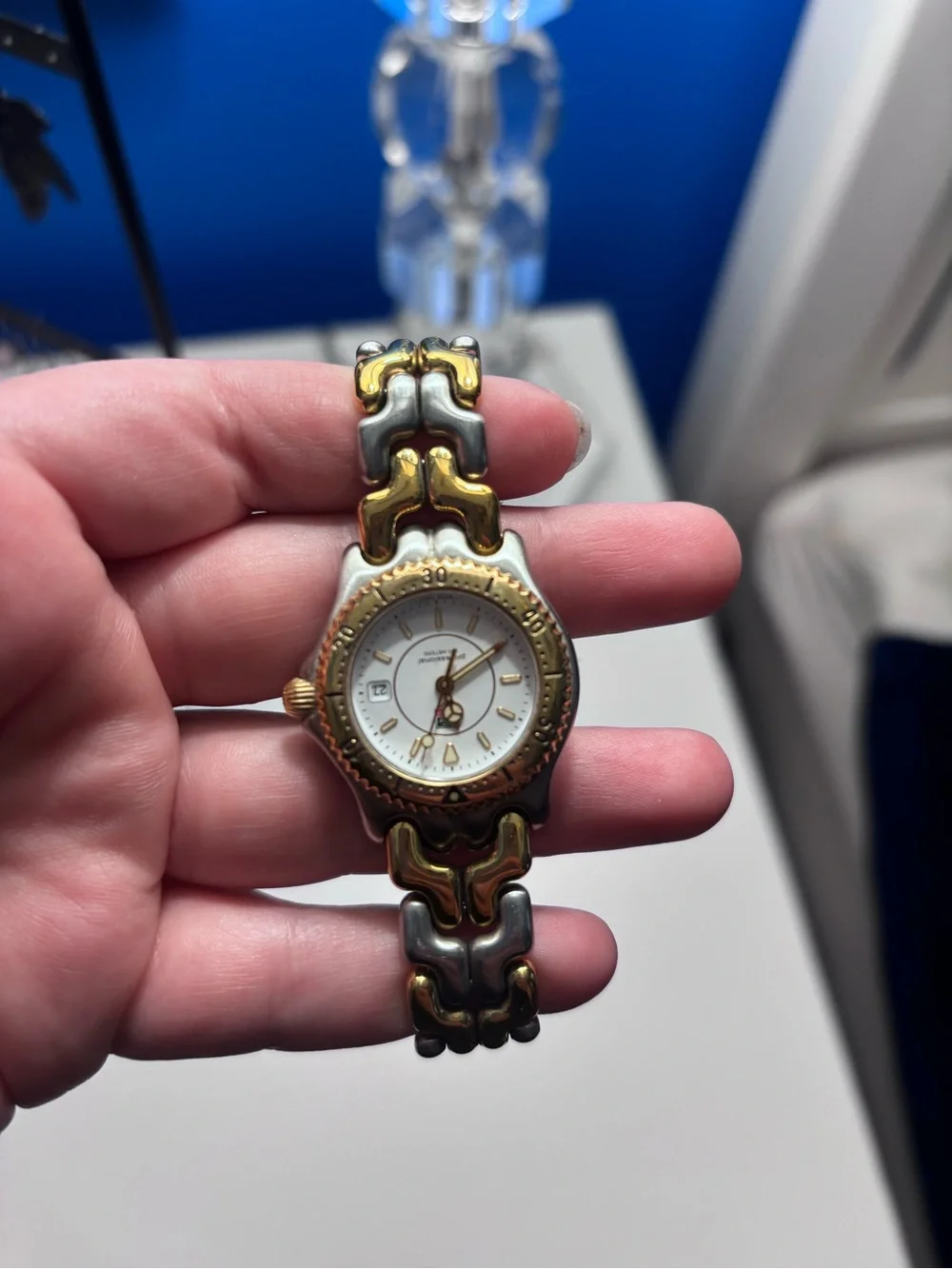 Tag Heuer Two-Tone Gold and Silver Link Ladies Watch