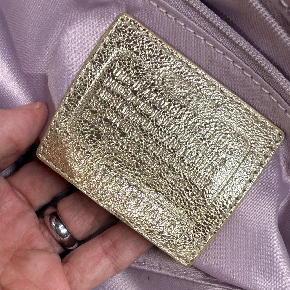 Coach Plaid Beige and Lavender Crossbody Bag